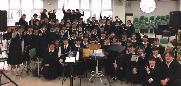 松戸市立第四中学校の吹奏楽部のみなさん