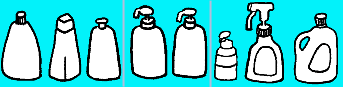 キャップやペットボトルを除くボトル類はリサイクルするプラスチックです。