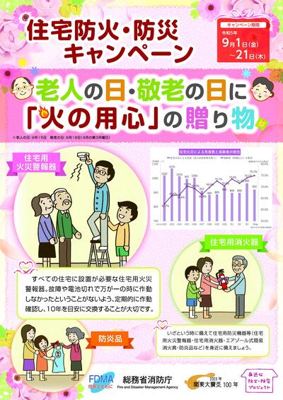 住宅防火・防災キャンペーンポスター