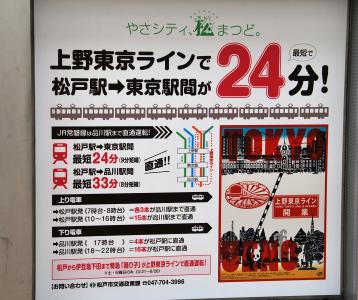 上野東京ラインの簡単な説明ポスター