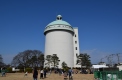 栗山配水塔の全景