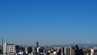 「松戸市役所屋上」からの写真