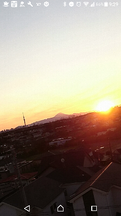 ベランダ出る度に見えるきれいな富士山、スカイツリー、夕日
