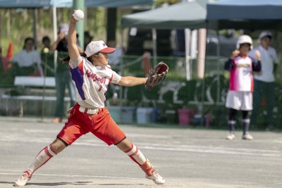 投手の江原千尋さん