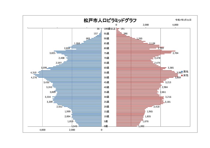 人口ピラミッドグラフ