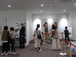 聖火リレートーチ展示