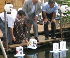 松戸宿坂川献灯まつり2