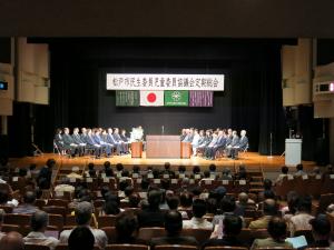 平成29年度松戸市民生委員児童委員協議会定期総会　全体の様子