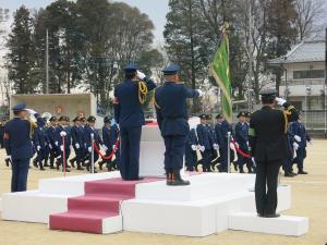 平成31年松戸市消防出初式消防団入場行進の様子