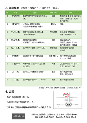 講座案内（裏面）　画像
