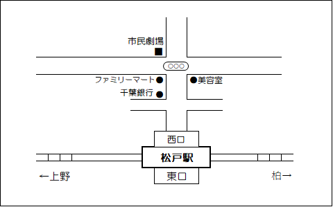 市民劇場案内図